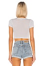view 3 of 5 TOP CROPPED RONNY in Silver Metallic