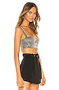 view 2 of 5 Kida Cropped Bustier Top in Gold