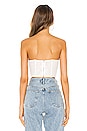 view 3 of 4 Lilly Lace Bustier Top in White