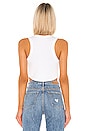 view 3 of 4 Dulce Cropped Tee in White & Red