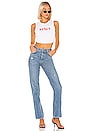 view 4 of 4 Dulce Cropped Tee in White & Red
