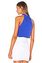 view 3 of 4 Scarlett High Neck Top in Cobalt