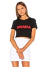 view 1 of 4 Brittany Cropped T Shirt in Black & Red