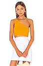 view 1 of 4 Ellie One Shoulder Top in Marigold