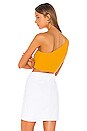 view 3 of 4 Ellie One Shoulder Top in Marigold