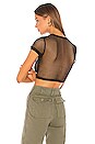 view 3 of 4 TOP MAILLE FILET SELMA in Black