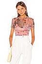 view 1 of 4 Simona Sheer Top in Floral Multi