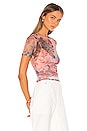 view 2 of 4 Simona Sheer Top in Floral Multi