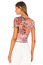 view 3 of 4 Simona Sheer Top in Floral Multi