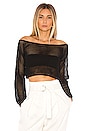 view 1 of 4 Abby Crochet Crop Top in Black