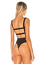 view 4 of 5 Camille Strappy Back Bodysuit in Black