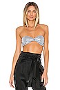 view 2 of 6 TOP DEVANT TWISTÉ SHANNON in Blue Metallic