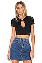 view 1 of 4 TOP CROPPED TARA in Black