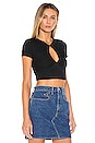 view 2 of 4 TOP CROPPED TARA in Black