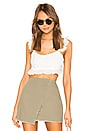 view 1 of 4 Monroe Ruffle Crop Top in White Eyelet