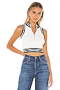 view 1 of 4 TOP CROPPED CÔTELÉ KELSIE in White & Black