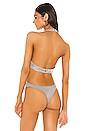 view 4 of 6 Suri Plunge Halter Bodysuit in Light Grey