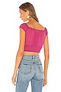 view 4 of 5 TOP CROPPED TRANSPARENT ARINA in Hot Pink
