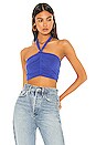 view 1 of 4 TOP CROPPED SANS MANCHES RAEGAN in Blue