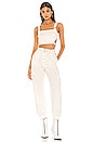 view 4 of 4 Shanti Buckle Crop Top in White