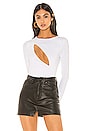 view 1 of 5 Mona Cut Out Bodysuit in White