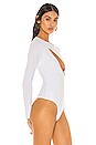 view 3 of 5 Mona Cut Out Bodysuit in White
