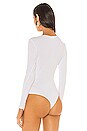 view 4 of 5 Mona Cut Out Bodysuit in White