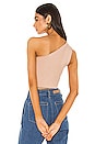 view 3 of 4 TOP CROPPED ASYMÉTRIQUE NAVA in Nude