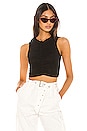 view 1 of 4 TOP CROPPED NOURA in Black