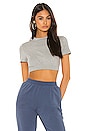 view 1 of 4 Tabatha Crop Top in Grey