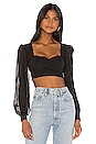 view 1 of 4 TOP CROPPED KATO in Black
