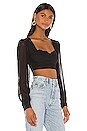 view 2 of 4 TOP CROPPED KATO in Black