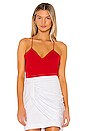 view 1 of 4 TOP OUVERT AU DOS NICOLE in Red