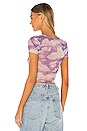 view 3 of 4 TOP CROPPED YUNA in Purple Multi