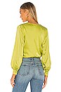 view 3 of 4 TOP DRAPÉ ABIGAIL in Lime