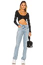 view 4 of 4 TOP CROPPED MASEY in Black