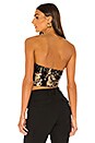 view 3 of 5 BUSTIER RASHELLE in Black & Gold