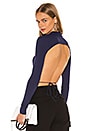 view 1 of 5 Rhea Tie Back Top in Blue