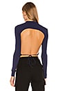 view 5 of 5 Rhea Tie Back Top in Blue