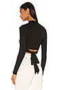 view 3 of 4 Malena Crop Top in Black