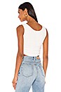 view 3 of 4 Gwen Ruched Tank Top in White