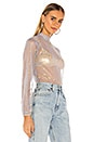 view 2 of 5 TOP TRANSPARENT JANICE in Grey Metallic