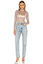view 4 of 5 TOP TRANSPARENT JANICE in Grey Metallic