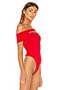 view 3 of 5 BODY ASYMÉTRIQUE LINDA in Red