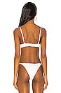 view 3 of 4 Olivia Smocked Bikini Top in White