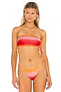 view 1 of 4 KRISTY ビキニトップ in Orange Ombre