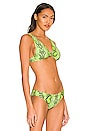 view 2 of 4 Cher Knot Bikini Top in Neon Snake