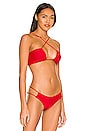 view 2 of 4 Zana Bikini Top in Red