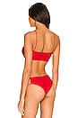 view 3 of 4 Zana Bikini Top in Red