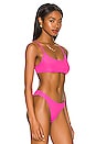 view 2 of 4 Mia Ribbed Bikini Top in Pink